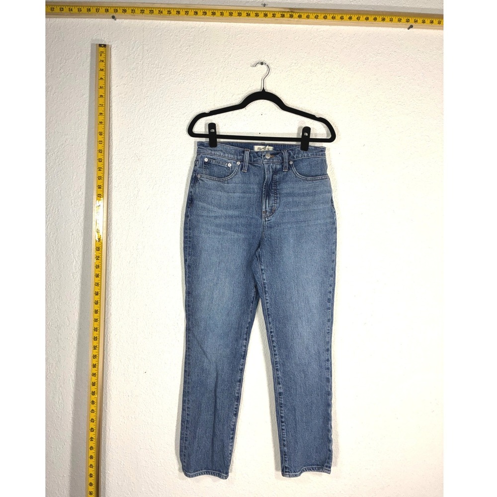 Madewell High Rise Skinny Jeans Medium Wash Blue Denim Fair Trade Cotton Stretch